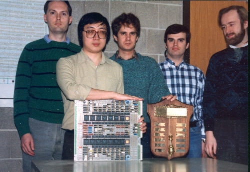 Deep Thought team with Fredkin Intermediate Prize
